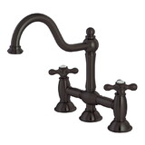 Elements of Design ES3785AX 8-Inch Center Kitchen Bridge Faucet, Oil Rubbed Bronze