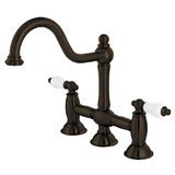 Elements of Design ES3785PL 8-Inch Center Kitchen Bridge Faucet, Oil Rubbed Bronze