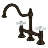Elements of Design ES3785PX 8-Inch Center Kitchen Bridge Faucet, Oil Rubbed Bronze