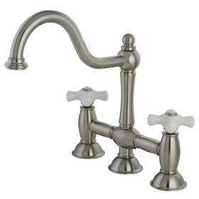 Elements of Design ES3788PX 8-Inch Kitchen Faucet without Sprayer, Brushed Nickel