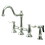 Elements of Design ES3791PLBS 8" Deck Mount Kitchen Faucet with Brass Sprayer, Polished Chrome