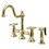 Elements of Design ES3792AXBS 8" Deck Mount Kitchen Faucet with Brass Sprayer, Polished Brass