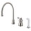 Elements of Design ES3818BL Single Handle Widespread Kitchen Faucet with Non-Metallic Sprayer, Satin Nickel
