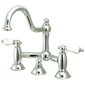 Elements of Design ES3911PL Two Handle 8" Widespread Lavatory Faucet with Brass Pop-up, Polished Chrome