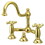 Elements of Design ES3912AX Two Handle 8" Widespread Lavatory Faucet with Brass Pop-up, Polished Brass