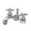 Elements of Design ES3951AX Two Handle 4" to 8" Mini Widespread Lavatory Faucet with Brass Pop-up, Polished Chrome
