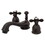 Elements of Design ES3955AX Two Handle 4" to 8" Mini Widespread Lavatory Faucet with Brass Pop-up, Oil Rubbed Bronze