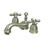 Elements of Design ES3958AX Two Handle 4" to 8" Mini Widespread Lavatory Faucet with Brass Pop-up, Satin Nickel