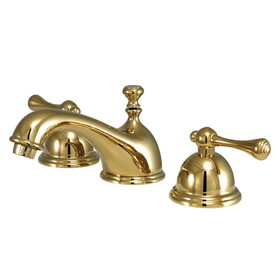 Elements of Design ES3962BL 8-Inch Widespread Lavatory Faucet with Brass Pop-Up, Polished Brass