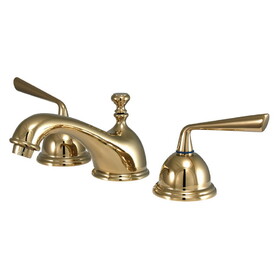 Elements of Design ES3962ZL 8-Inch Widespread Lavatory Faucet with Brass Pop-Up, Polished Brass