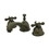 Elements of Design ES3965AX Two Handle 8" to 16" Widespread Lavatory Faucet with Brass Pop-up, Oil Rubbed Bronze