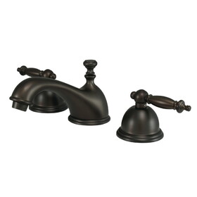 Elements of Design ES3965TL 8-Inch Widespread Lavatory Faucet with Brass Pop-Up, Oil Rubbed Bronze