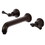 Elements of Design ES4125BL Two Handle Wall Mount Vessel Sink Faucet, Oil Rubbed Bronze