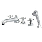 Elements of Design ES43015BX Two Handle Roman Tub Filler with Hand Shower, Polished Chrome
