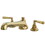 Elements of Design ES4302HL Two Handle Roman Tub Filler, Polished Brass