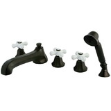 Elements of Design ES43055PX Roman Tub Filler With Hand Shower, Oil Rubbed Bronze