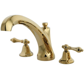 Elements of Design ES4322AL Two Handle Roman Tub Filler, Polished Brass