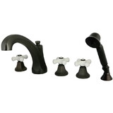 Elements of Design ES43255PX Roman Tub Filler With Hand Shower, Oil Rubbed Bronze