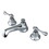 Elements of Design ES4461BL Two Handle 8" to 16" Widespread Lavatory Faucet with Brass Pop-up, Polished Chrome