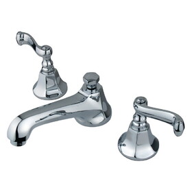 Elements of Design ES4461FL Two Handle 8" to 16" Widespread Lavatory Faucet with Brass Pop-up, Polished Chrome