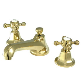 Elements of Design ES4462BX Two Handle 8" to 16" Widespread Lavatory Faucet with Brass Pop-up, Polished Brass