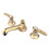 Elements of Design ES4462GL Two Handle 8" to 16" Widespread Lavatory Faucet with Brass Pop-up, Polished Brass