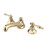 Elements of Design ES4462NL Two Handle 8" to 16" Widespread Lavatory Faucet with Brass Pop-up, Polished Brass