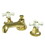 Elements of Design ES4462PX Two Handle 8" to 16" Widespread Lavatory Faucet with Brass Pop-up, Polished Brass