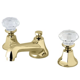 Elements of Design ES4462WCL Two Handle 8" to 16" Widespread Lavatory Faucet with Brass Pop-up, Polished Brass