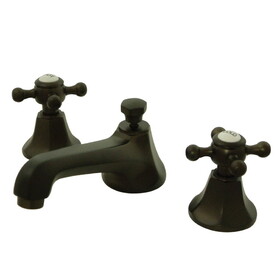 Elements of Design ES4465BX Two Handle 8" to 16" Widespread Lavatory Faucet with Brass Pop-up, Oil Rubbed Bronze