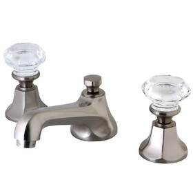 Elements of Design ES4468WCL Two Handle 8" to 16" Widespread Lavatory Faucet with Brass Pop-up, Satin Nickel