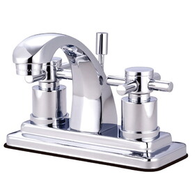 Elements of Design ES4641DX 4-Inch Centerset Lavatory Faucet with Brass Pop-Up, Polished Chrome