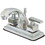 Elements of Design ES4641QLL Two Handle 4" Centerset Lavatory Faucet with Brass Pop-up, Polished Chrome