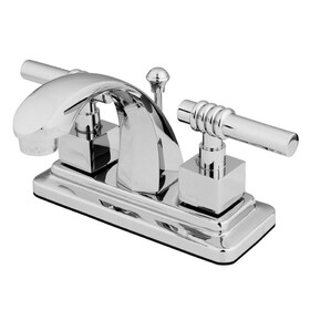 Elements of Design ES4641QL Two Handle 4" Centerset Lavatory Faucet with Brass Pop-up, Polished Chrome