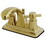 Elements of Design ES4642DX 4-Inch Centerset Lavatory Faucet with Brass Pop-Up, Polished Brass