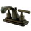 Elements of Design ES4645CML Two Handle 4" Centerset Lavatory Faucet with Brass Pop-up, Oil Rubbed Bronze