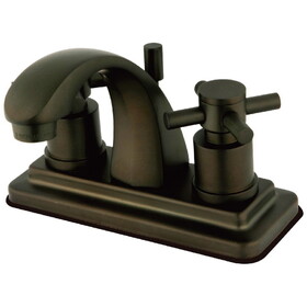 Elements of Design ES4645DX 4-Inch Centerset Lavatory Faucet with Brass Pop-Up, Oil Rubbed Bronze