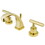 Elements of Design ES4942CML Two Handle 4" to 8" Mini Widespread Lavatory Faucet with Brass Pop-up, Polished Brass