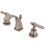 Elements of Design ES4948ML Two Handle 4" to 8" Mini Widespread Lavatory Faucet with Brass Pop-up, Satin Nickel