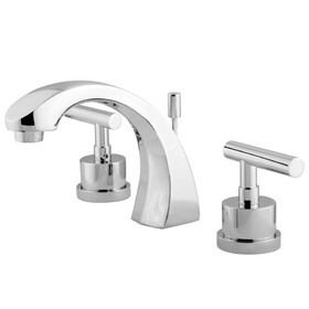 Elements of Design ES4981CML Two Handle 8" to 16" Widespread Lavatory Faucet with Brass Pop-up, Polished Chrome