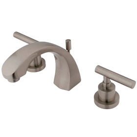 Elements of Design ES4988CML Two Handle 8" to 16" Widespread Lavatory Faucet with Brass Pop-up, Satin Nickel
