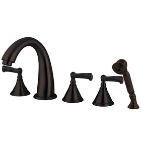 Elements of Design ES53655FL Roman Tub Filler With Hand Shower, Oil Rubbed Bronze