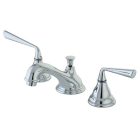 Elements of Design ES5561ZL 8-Inch Widespread Lavatory Faucet with Brass Pop-Up, Polished Chrome