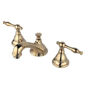 Elements of Design ES5562NL 8-Inch Widespread Lavatory Faucet with Brass Pop-Up, Polished Brass