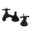 Elements of Design ES5565BX Two Handle 8" to 16" Widespread Lavatory Faucet with Brass Pop-up, Oil Rubbed Bronze