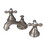 Elements of Design ES5568AX Two Handle 8" to 16" Widespread Lavatory Faucet with Brass Pop-up, Satin Nickel