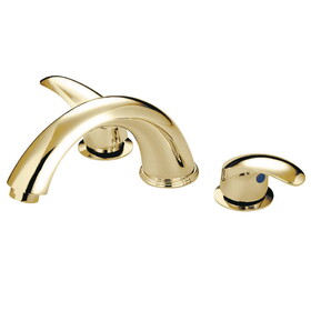Elements of Design ES6362LL Two Handle Roman Tub Filler, Polished Brass