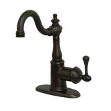 Elements of Design ES7495BL Bar Faucet With Cover Plate, Oil Rubbed Bronze
