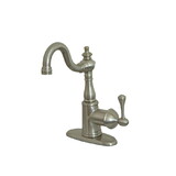 Elements of Design ES7498BL Bar Faucet With Cover Plate, Brushed Nickel