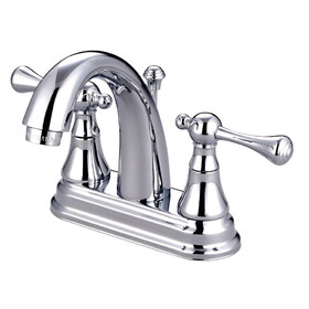 Elements of Design ES7611BL 4-Inch Centerset Lavatory Faucet with Brass Pop-Up, Polished Chrome